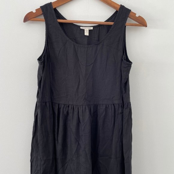 Eileen Fisher Tiered Organic Linen Midi Dress - Picture 4 of 13
